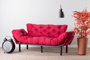 Trojmiestna rozkladacia pohovka Nitta Triple - Maroon