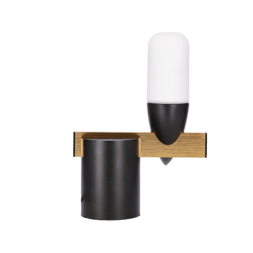 Nástěnná lampa černáLED 5,4W 20cm Sakai Ledea