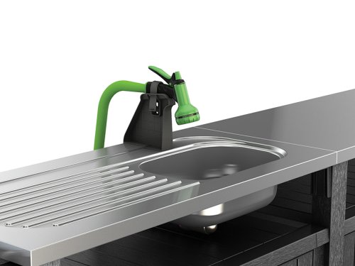 Záhradný stôl / skriňa s drezom UNITY CHEF 415L