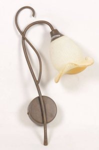 Patinovaná nástenná lampa Renesančná nástenná lampa