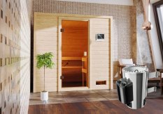 Interiérová fínska sauna s kamny 3,6 kW Dekorhome