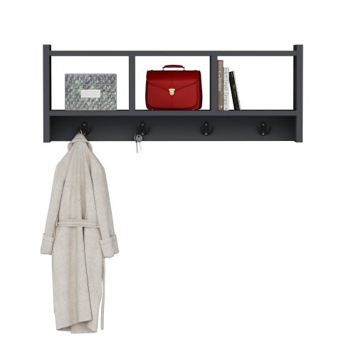 Nástenný háčik Midnight - Anthracite