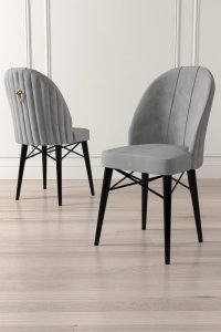 Súprava stoličiek (4 kusy) Ritim - Grey, Black