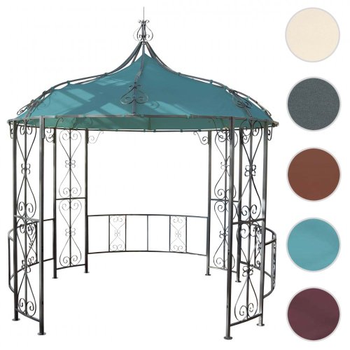 Zahradní pergola 3 x 3 m Almeria - BAREVNÁ VARIANTA: Hnědá / červená