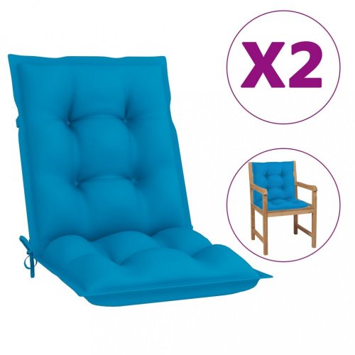Podušky na zahradní židle 2 ks Dekorhome - BAREVNÁ VARIANTA: Tmavě modrá