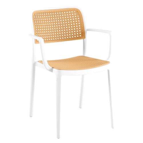 Stohovatelná židle RAVID TYP 2 - BAREVNÁ VARIANTA: Bílá