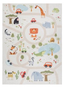 Dětský kusový koberec Bambino 1165 Zoo 140x190 cm