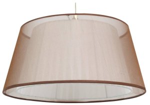 Závěsná stropní lampa 1X60W E27 hnědá CHARLIE