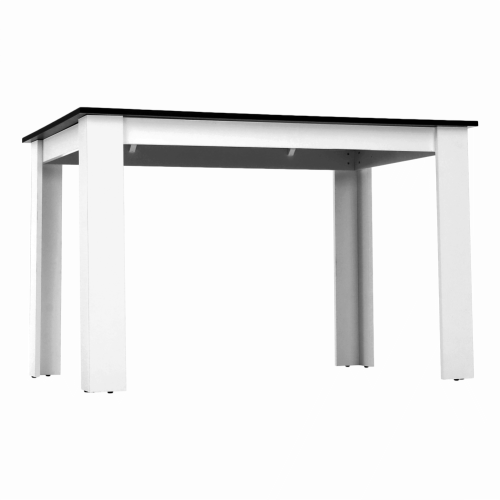 Jedálenský stôl 120x80 KRAZ - BAREVNÁ VARIANTA: Čierna / biela