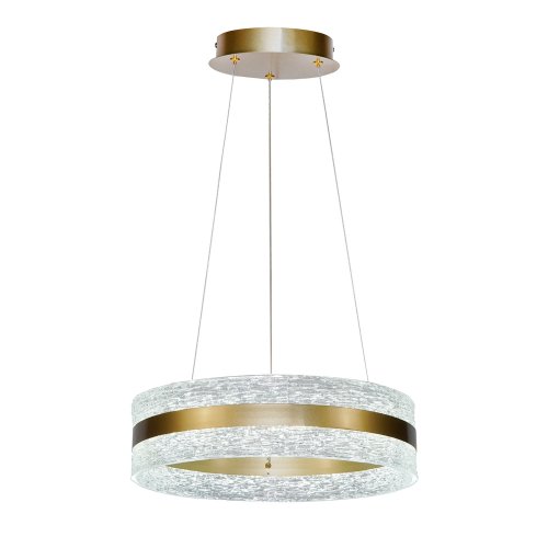 CASTILLO 40 lampa wisząca złoty 24W LED 3000, 4500, 6500K kryształki bezbarwne