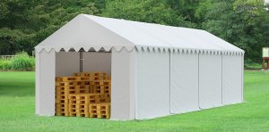 Skladový stan 5x8m sivá KLASIK