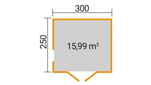 Luxusný drevený záhradný domček P 285 (3x2,5m)