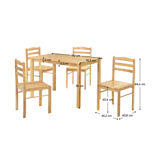 Jedálenský set 4+1 LOAK