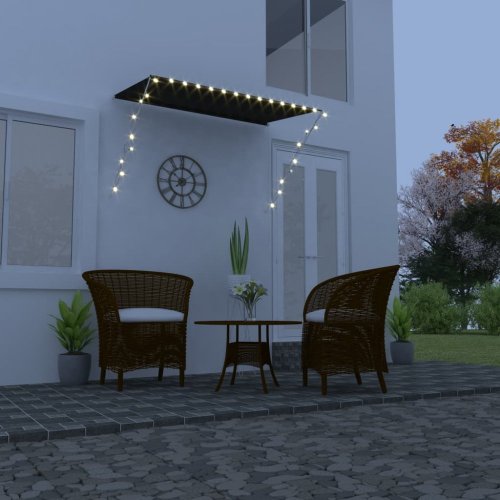 Zatahovací markýza s LED světlem 200x150 cm Dekorhome