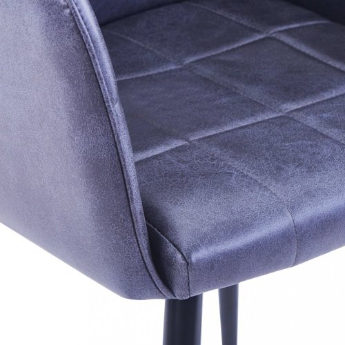 Jídelní židle 6 ks umělá semišová kůže Dekorhome - BAREVNÁ VARIANTA: Hnědá