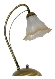 Stolní lampa kancelářská Perła 1pl 1X40W E14 patina