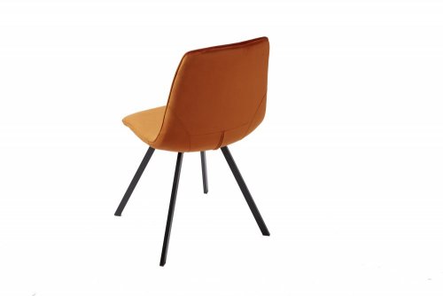 Jídelní židle 4 ks AMYKLAS Dekorhome - BAREVNÁ VARIANTA: Oranžová