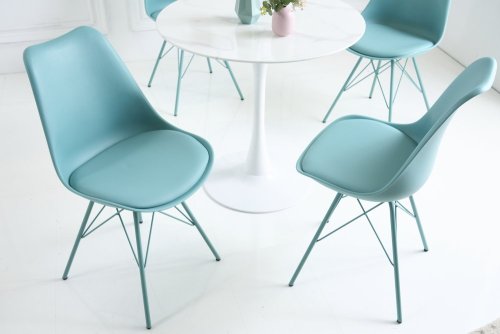 Jídelní židle 4 ks IKAROS Dekorhome - BAREVNÁ VARIANTA: Světle modrá