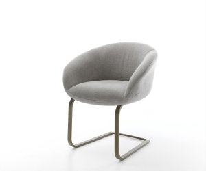 Konzolová podstava Vinka-Flex s opierkami texturovaná látka mäkký sivá