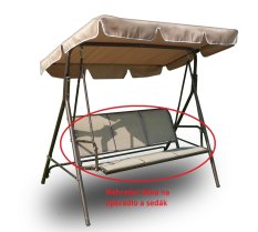 Látka na sedák k houpačce CONFORT