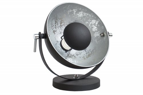 Stolní lampa BRUSEL Dekorhome - BAREVNÁ VARIANTA: Stříbrná / černá