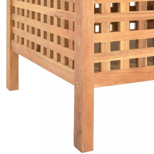 Úložná lavice ořechové dřevo / látka Dekorhome - ŠÍŘKA: 93 cm