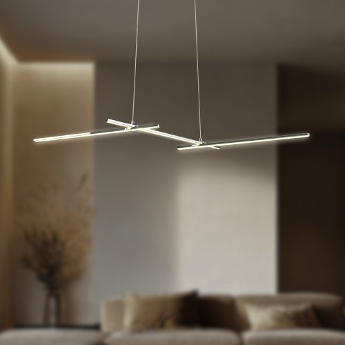 Závesné chrómové svietidlo APETI THASOS LED 23W 103cm