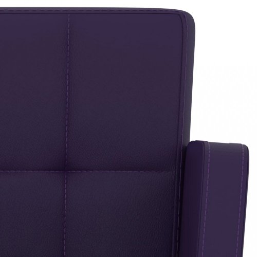Barové stoličky 2 ks umelá koža / kov Dekorhome - BAREVNÁ VARIANTA: Fialová