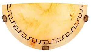 Stropná lampa Grécky plafond1/2 hnedá 60w