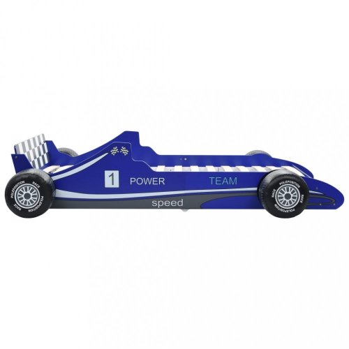 Detská posteľ pretekárske auto Dekorhome - BAREVNÁ VARIANTA: Modrá