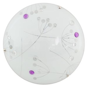 Stropná lampa Kvetinová stropná lampa LED 6500K fialová
