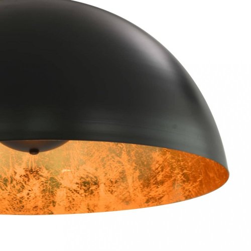 Závesná lampa 2 ks čierna / zlatá Dekorhome - ROZMER: 50 cm