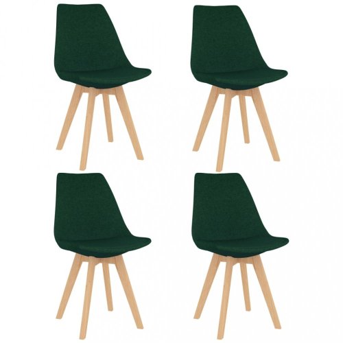 Jídelní set 4+1 buk / látka / plast Dekorhome