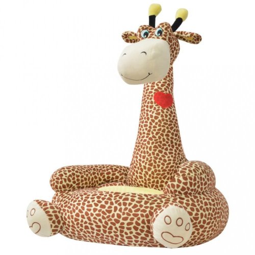 Dětské křeslo plyš Dekorhome - BAREVNÁ VARIANTA: Žirafa