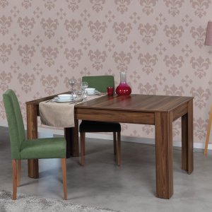 Extendable Dining Table Oblo - Walnut