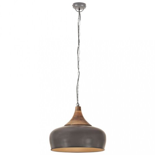 Závesná lampa sivá / mangovníkové drevo Dekorhome - ROZMER: 45 cm