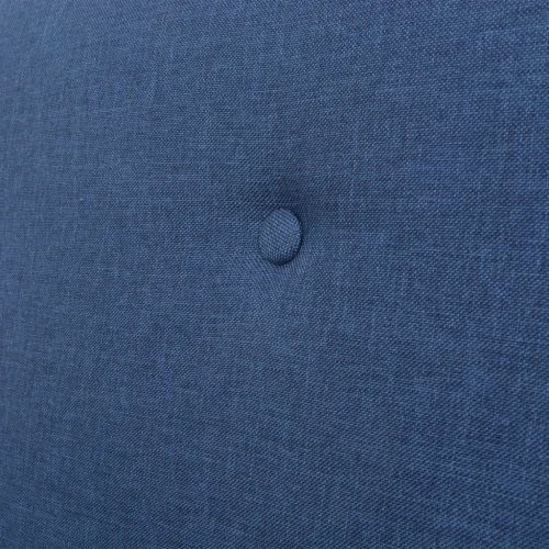 Trojmístná pohovka textil / dřevo Dekorhome - BAREVNÁ VARIANTA: Modrá