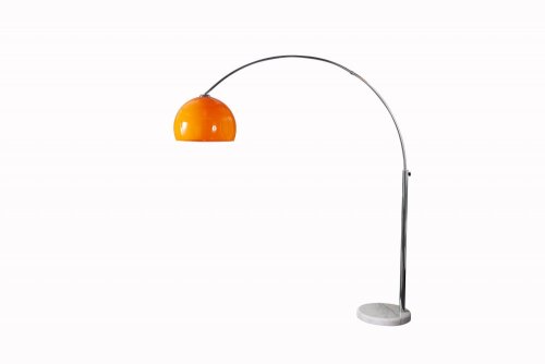 Stojaca lampa BANGUI 175 - 205 cm Dekorhome - BAREVNÁ VARIANTA: Oranžová