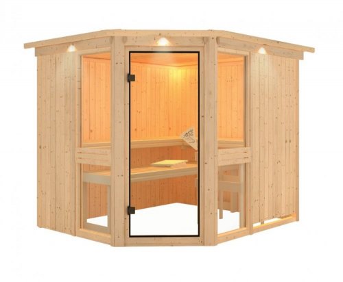 Interiérová fínska sauna AMALIA 3 Dekorhome