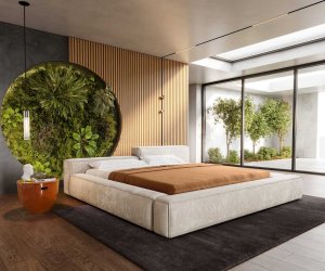 Čalouněná postel Kalinea 180x200 cm plyšový manšestr béžová