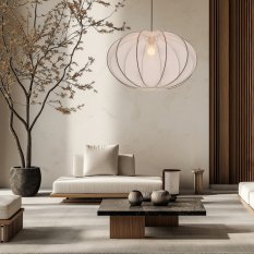 Závesná lampa MELLOW čierna 1x40W E27 tienidlo 60 biela guľa