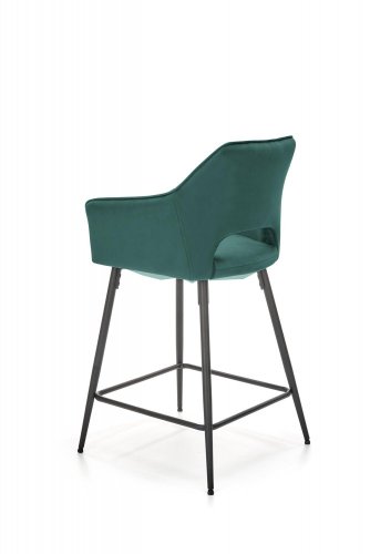 Barová židle H-107 - BAREVNÁ VARIANTA: Tmavě zelená