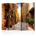 Paraván - Colourful Street in Tuscany [Room Dividers]