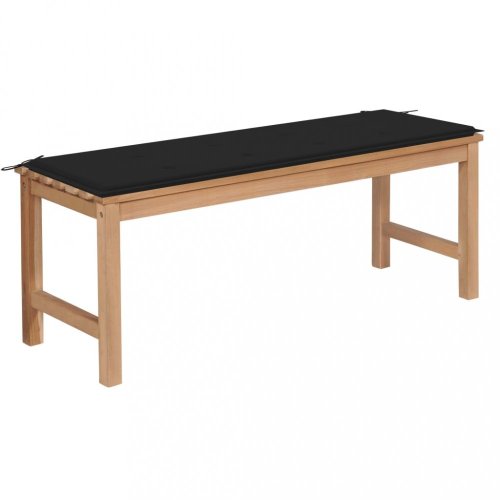 Zahradní lavice  teak / látka Dekorhome