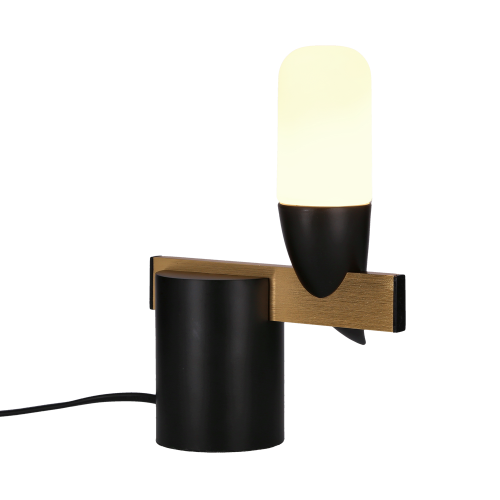 Nástěnná lampa černáLED 5,4W 20cm Sakai Ledea