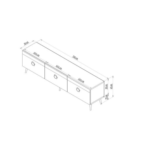 TV stolek Safar - Anthracite