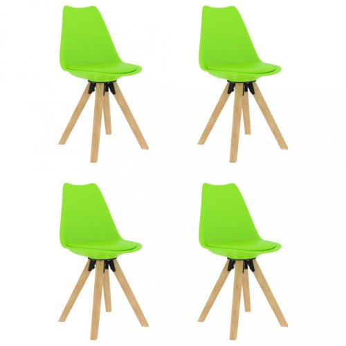Jedálenský set 4 + 1 buk / umelá koža / plast Dekorhome