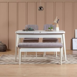 Lavice Vina Bench Soho, White