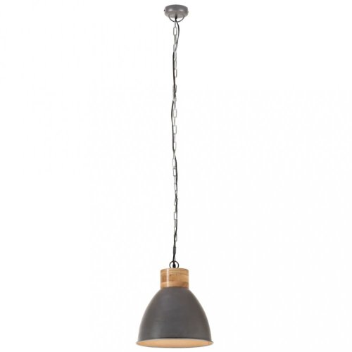 Závesná lampa sivá / mangovníkové drevo Dekorhome - ROZMER: 23 cm