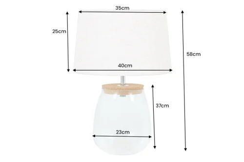 Stolní lampa ANUR Dekorhome - VÝŠKA: 58 cm